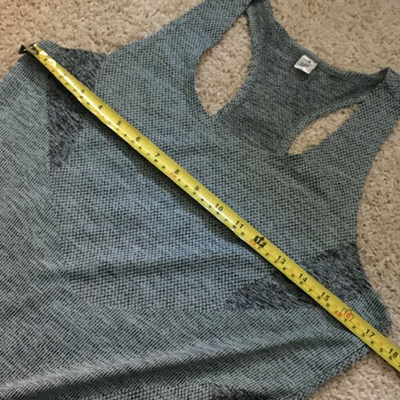 Adidas Grey Racerback Mesh Tank Top - Picture 10 of 15